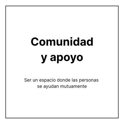 Comunidad y apoyo